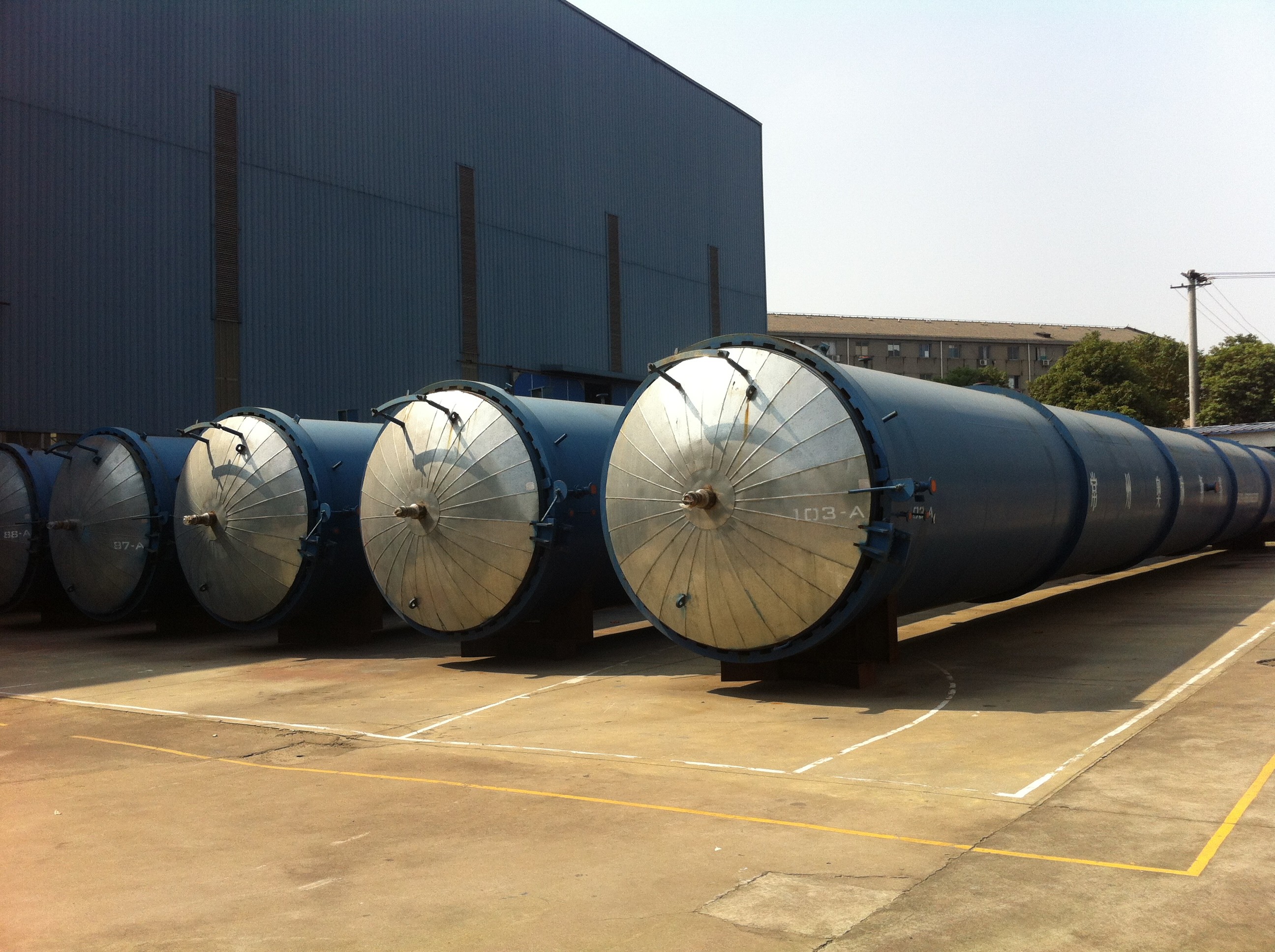  Brick / Rubber / Food / Glass Industrial Autoclave For AAC Plant , Lightweight Manufactures