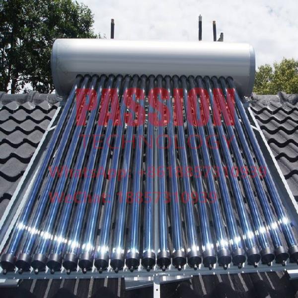 Quality 200L SS316 Enamel Inner Tank Pressure Solar Water Heater 20tubes Solar Collector for sale