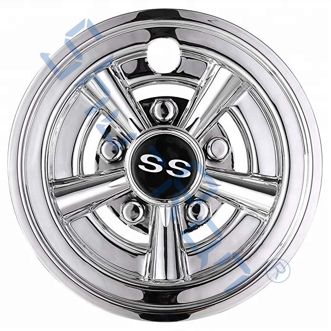 China Golf Cart SS Wheel Covers Hub Caps for Most Golf Carts 8 inch on sale