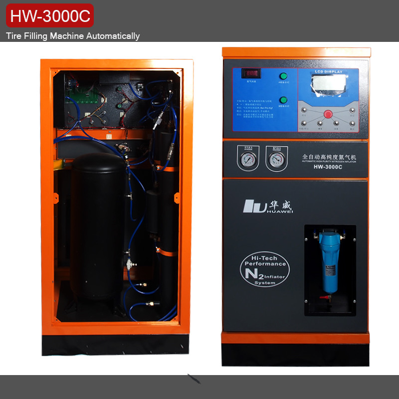  50L Tank Capacity Nitrogen Tire Inflator with Wide LCD Screen Manufactures