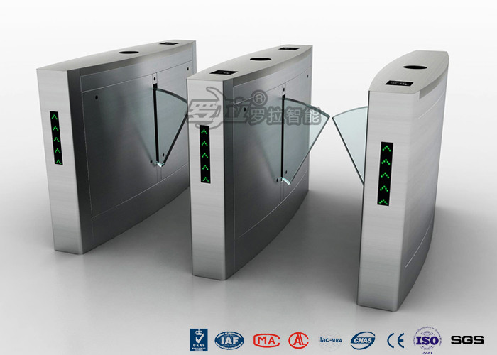  Retractable Flap Barrier Turnstile Durable Anti Pinch Function Time Attendance System Manufactures