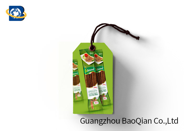  Paper 3D Custom Printed Hang Tags With String , Custom Swing Tags For Food Manufactures