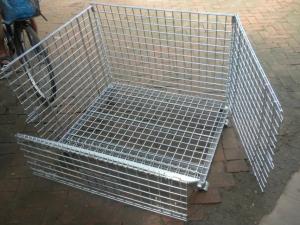  Removable Wire Mesh Container,Foldable Metal Mesh Cage,50x50mm,Galvanized or PVC Manufactures