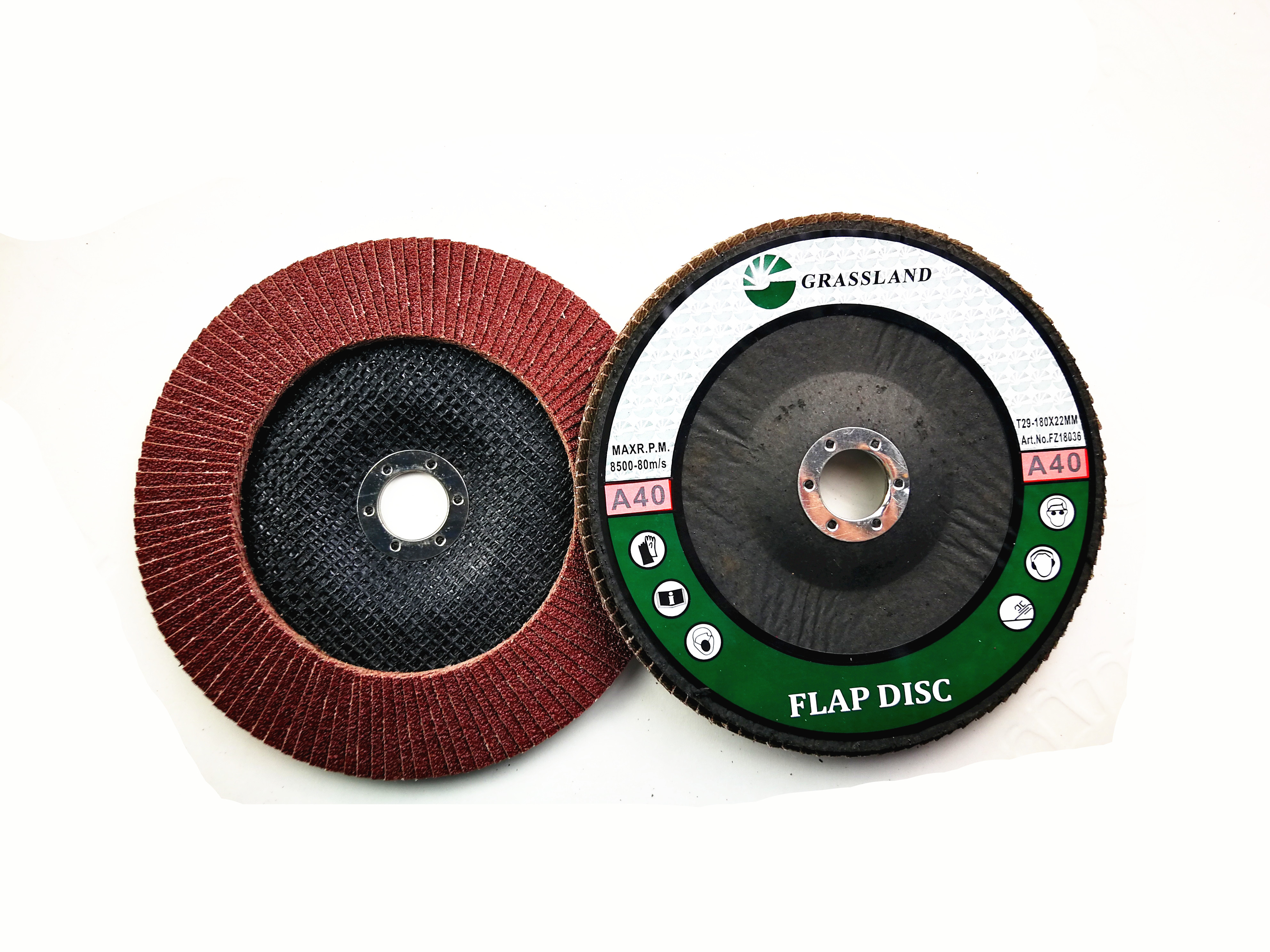  Aluminium Oxide Fibre Backed P40 180x22mm Conical Flap Disc Manufactures