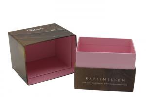 China Pretty Coated Gift Packaging Boxes ,  Small Cardboard Boxes With Lids For Gifts  on sale