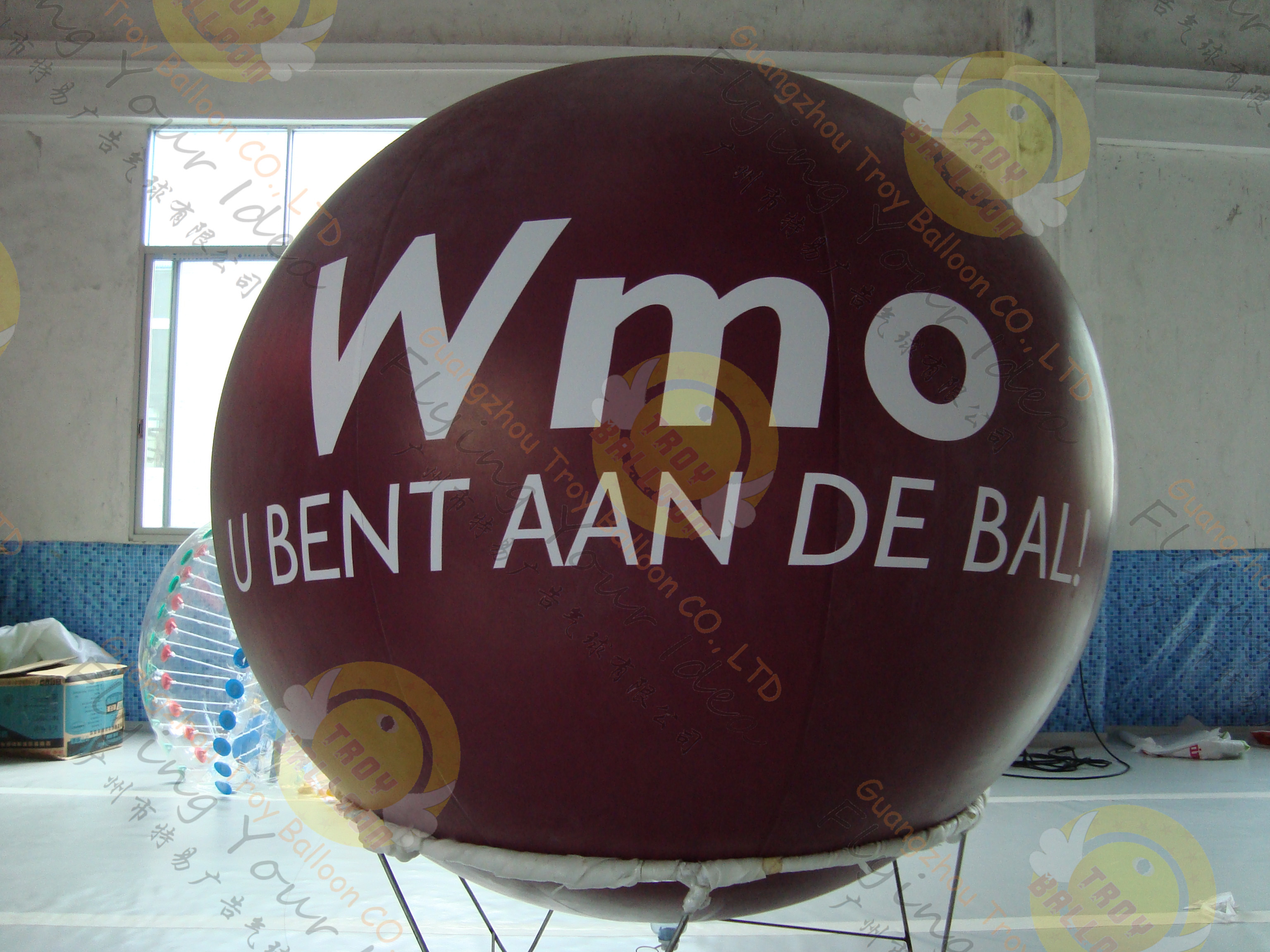  Inflatable Mirrored Big Round Balloons En71 / Astm For Advertisement Manufactures