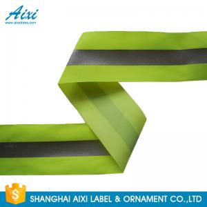  100% Polyester Ribbons Reflective Safety Tape Single Sided With Offer Printing Manufactures