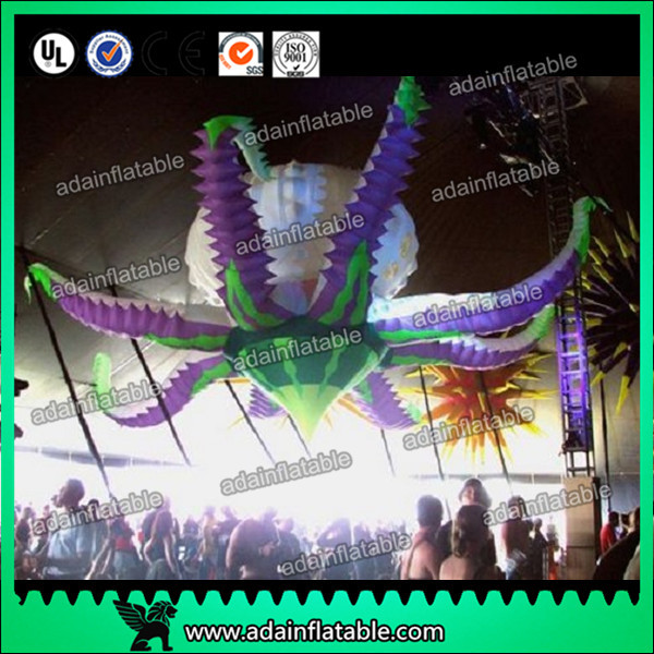  Club Party Decorative Inflatable Shapes , Oxford Colorful Inflatable Flower With Blower Manufactures