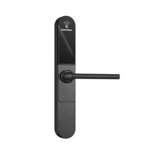  Wireless Internet app controlled door locks LORA Technology Black Color Manufactures