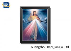  30 X 40CM Religious Lenticular Photography , UV Printing 3D Moving Pictures Manufactures
