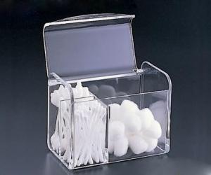  Clear Acrylic Cotton Swab Box With Beautiful Shape Manufactures