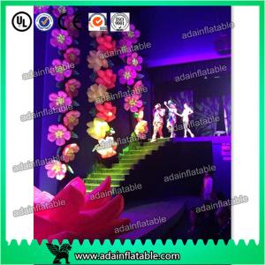  10m Popular Wedding Stage Decoration Event Inflatable Flower Chain With LED Light Manufactures
