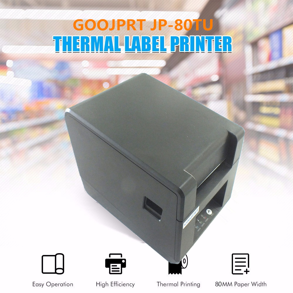 China wholesale brand new thermal bar code QR code label printer high quality clothing tags supermarket price sticker printer on sale