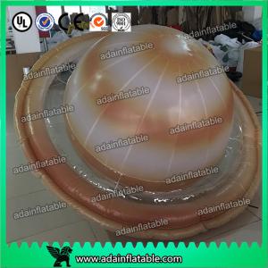  Customized 2m Inflatable Planet Decoration Lighting Inflatable Saturn Manufactures