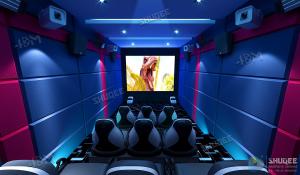  Arc Screen Luxury Chairs 5D Movie Theater For Ocean Park / 5D Motion Cinema Manufactures