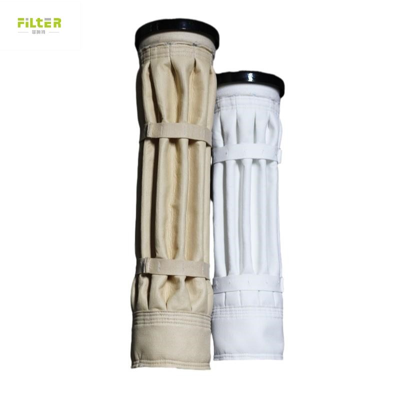 China Pocket Type Dust Collector Filter Bag Polyester Nomex Pleated Filter Socks on sale