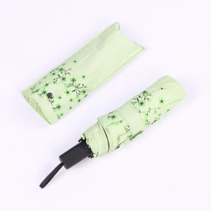  anti uv sun three fold umbrella with carry bag and full color printing Manufactures