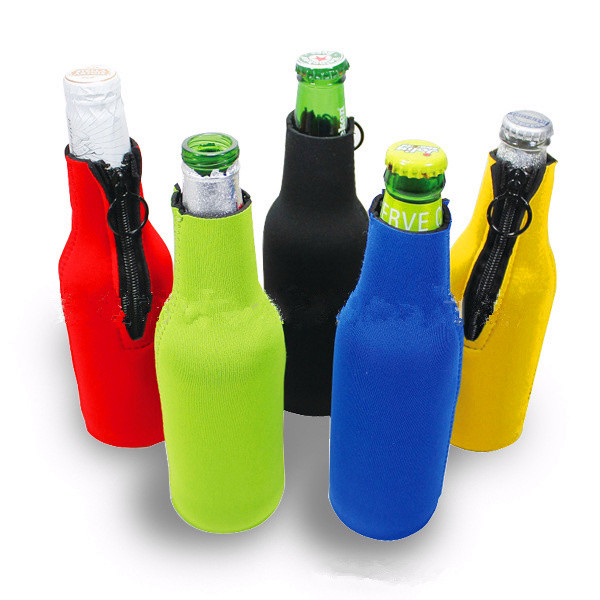  Cans Use and  Insulated Type 330ml Neoprene wine cooler size is 19cm*6.3cm, SBR material. Manufactures