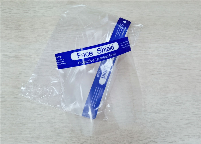  Windproof Disposable Face Shield , Safety Face Shield Transparent Color Manufactures