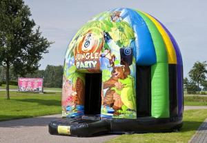 China Disco 14.7FT Jungle Bouncer,Animal Theme For Rental Event on sale