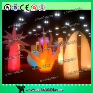  Party Decoration Inflatable Lighting Cone Full Dot Printing Wave Shape Design Manufactures