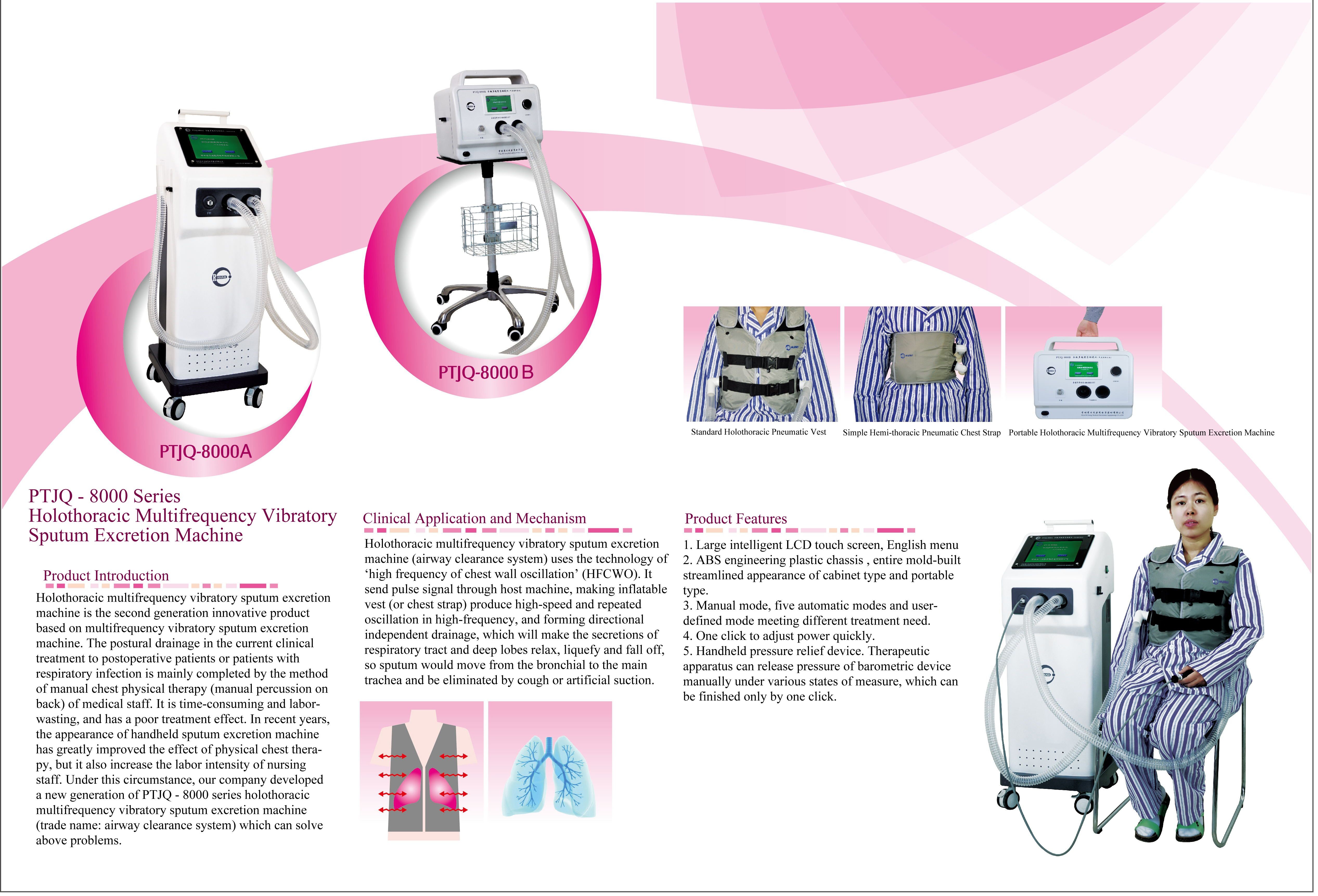  Multi-frequency vibration Sputum Excretion Machine Manufactures