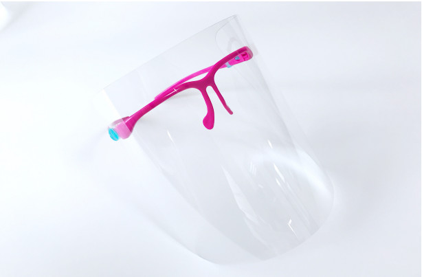 New Arrival Full Cover Protective Face Sheild PET Transperent With Glasses Frame Manufactures