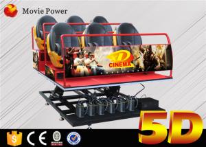 China 6Dof  Flight Simulator Motion Platform 5D Movie Theater With 5d Chair 5d Seat on sale