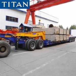 China 150 Ton Removable Gooseneck Lowboy Trailer with Dolly for Sale on sale