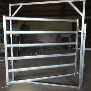  Galvanized  Round Oval 40mm 6-bar Rail Livestock Sheep Panels Manufactures