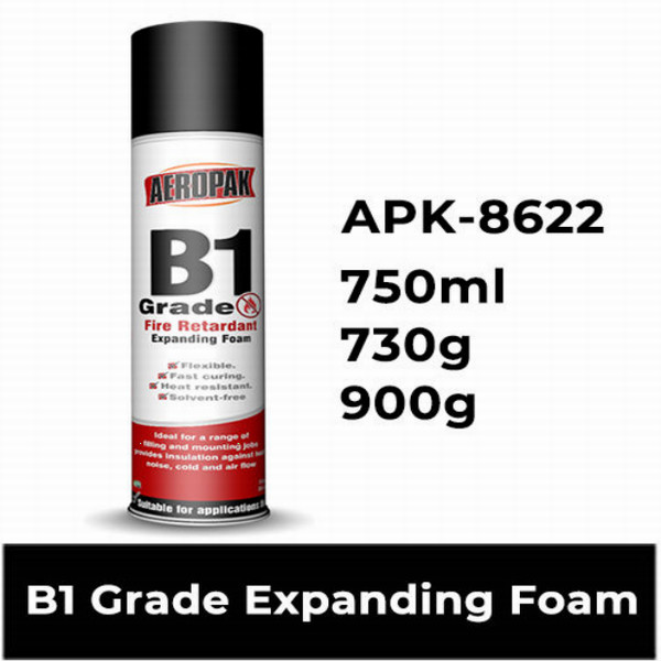  750ml PU Foam Sealant Expanding Adhesive Heat Insulation B1 Fire Retardant Manufactures