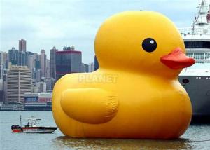  PVC 3m 4m 5m 6m Giant Advertising Water Floating Inflatable Rubber Yellow Duck On Water Manufactures