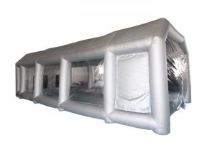  6x4x3m UV Resistant Silver Inflatable Car Spray Booth Painting Station For Car Painting Manufactures