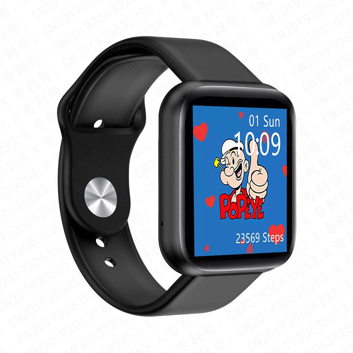  1.54&quot; HD IPS Large Screen Y68plus Blood Pressure Smartwatch Manufactures