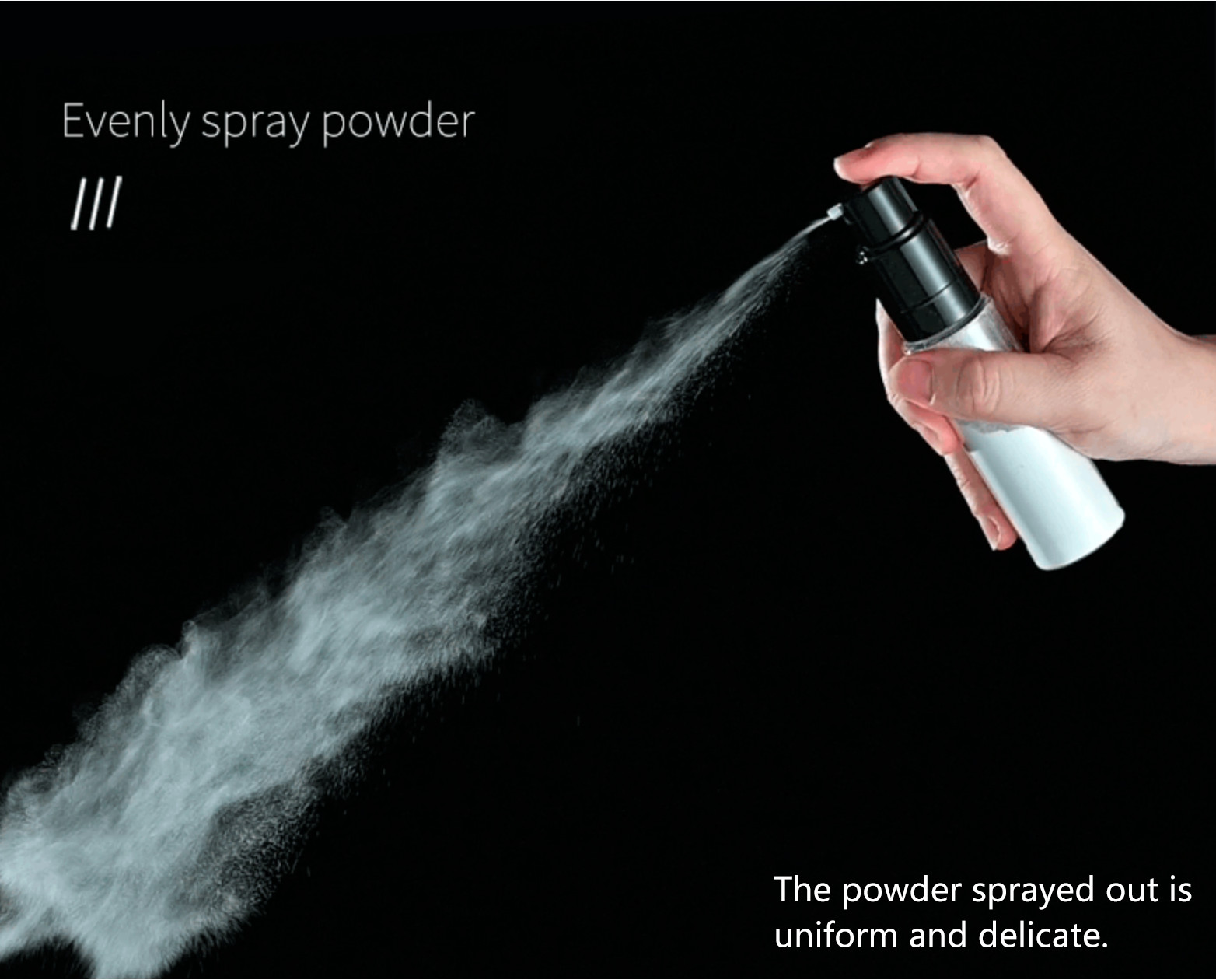 China PET Plastic Powder Sprayer Bottle BPA Free 35ml 60ml on sale