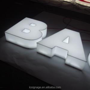  Full Lighted Thick 18mm Acrylic Letter Signs Plastic Word Signage Manufactures