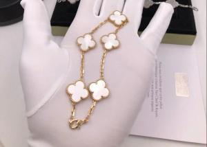  White Mother Of Pearl 18K Gold Bracelet Manufactures