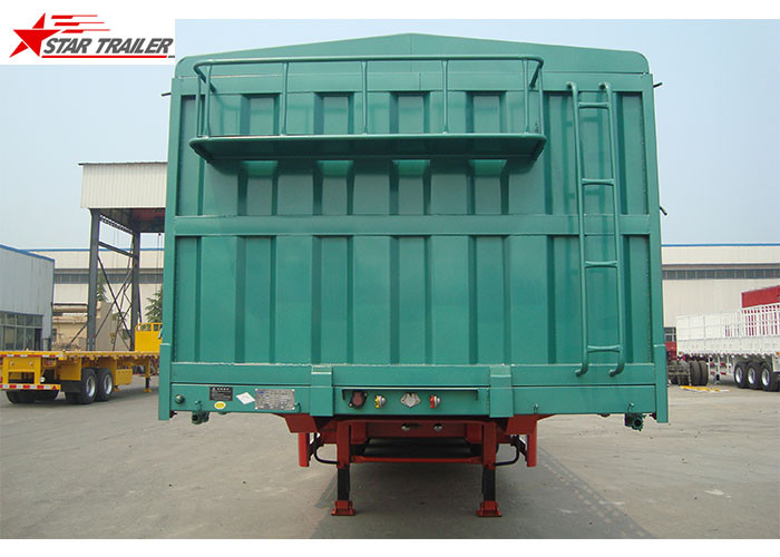 China Steel 60T Side Wall Trailer , High Intension Trailer With Folding Sides on sale