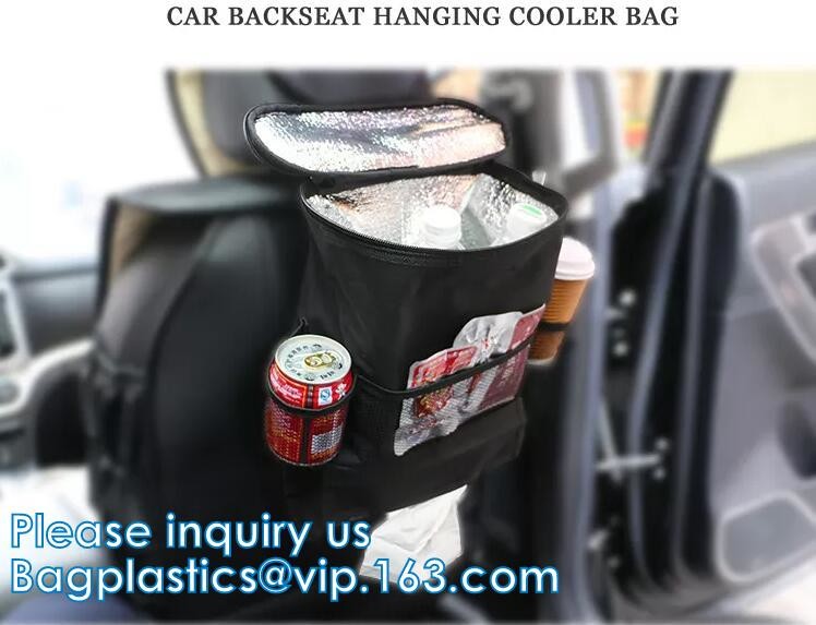 China Car Trash Bags Car Backseat Organizer Bag Cooler, Car Garbage Can, Storage Pockets, Collapsible Portable bin on sale