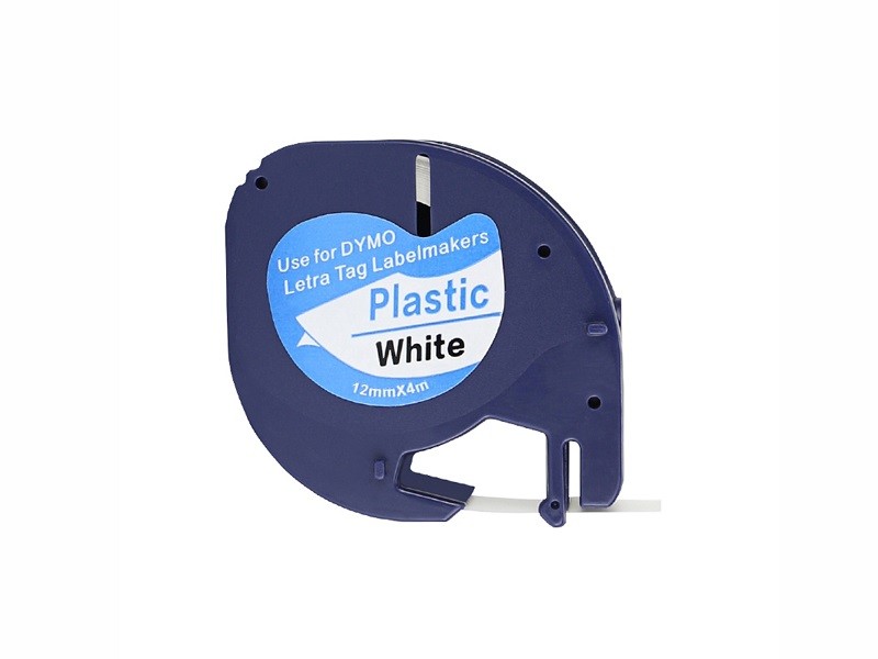 Quality Compatible 91201 Label Tape Cassette Black On White PET Material 12mm * 4m For Dymo for sale