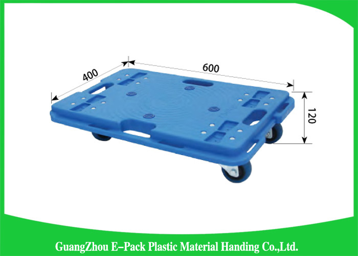 China Stackable 4 Wheel Furniture Dolly , Heavy Duty Moving Dolly For Platform Cart Transport on sale