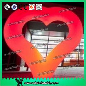  2m Heart Inflatable Decoration , Hanging Inflatable Wedding Decorations Manufactures