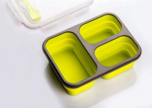 Collapsible , Microwavable, Leak Proof, Silicone Lunch Container