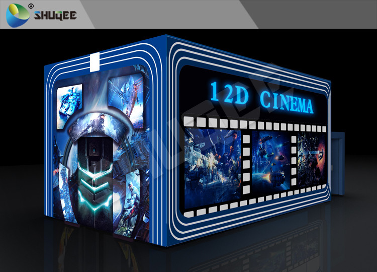  Entertainment Virtual 12D Cinema XD Theatre Cabin With 3DOF Eletric Chairs Manufactures