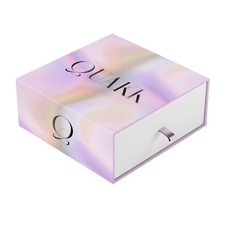 Quality Custom Printed Drawer Slide Jewelry Box Elegant Gift Box Packaging for sale