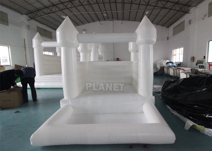  White Small 10FT Inflatable Bounce House PVC Bouncy Castle Jumper Toddler White Bounce Combo Manufactures
