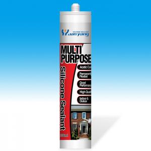  Transparent Window Acetoxy Silicone Sealant 300ml Clear Silicone Adhesive For Glass Manufactures