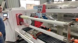  Automatic Fiberglass Cloth 1300mm Fabric Roll Cutting Machine Manufactures