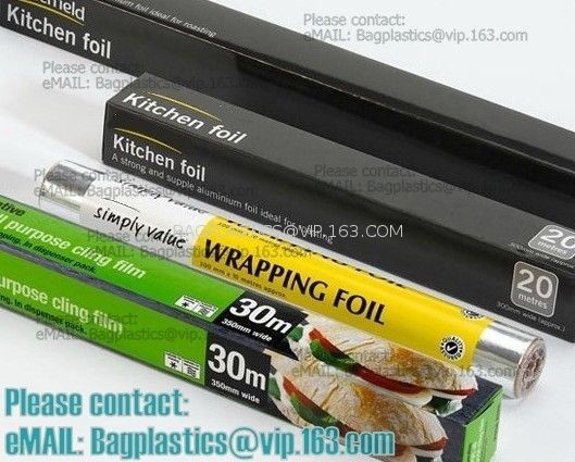 China good quality household aluminium foil rolls and wrapping paper, perforated aluminum foil insulation roll on sale