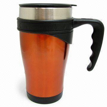  Travel Mug, Made of Stainless Steel, with 16oz Volume and Double Wall Manufactures